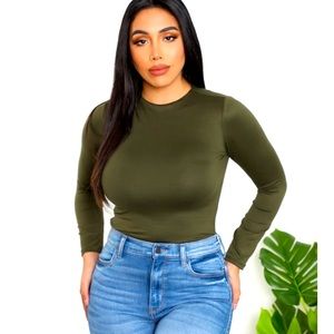 COPY - Laura’s boutique Olive bodysuit
